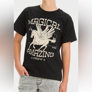 Girl Short Sleeve Unicorn Graphic T-Shirt size XXL (16/18). Nwt